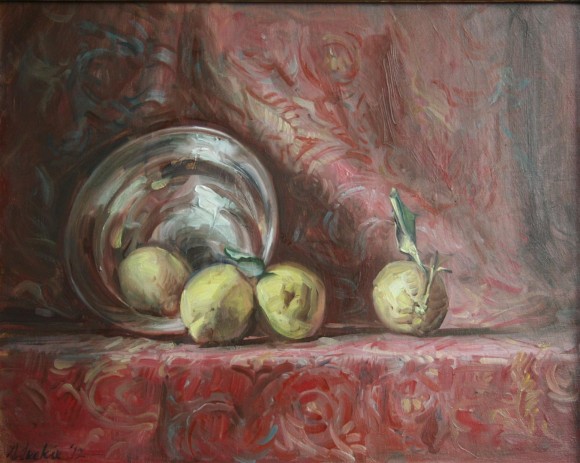 Lemons and Silver Bowl