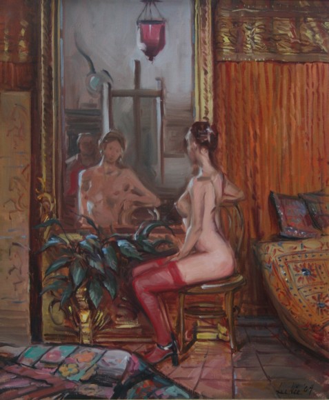 Venetian Model; oil on canvas; 60x50cm