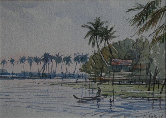 Backwaters, Allepy, Kerala, India